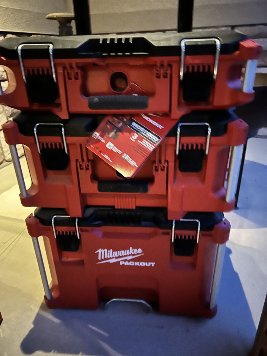 New Milwaukee Packout System Three Bin Set