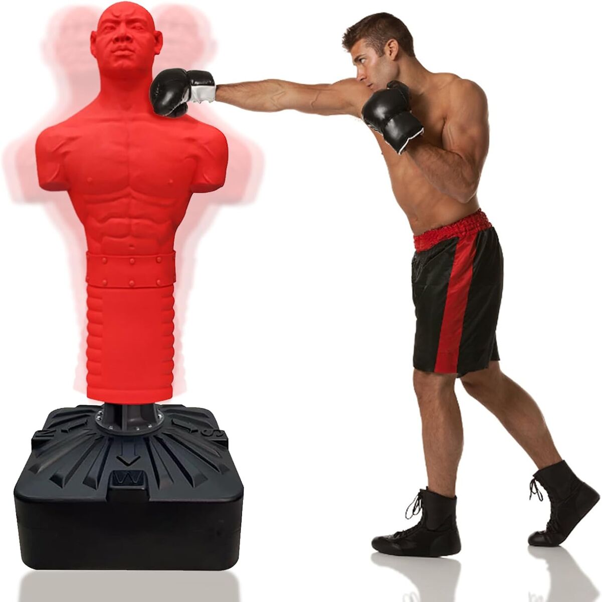 Bob Punching Dummy,Precision Strike,Durable Silicone Punching Bag without Base