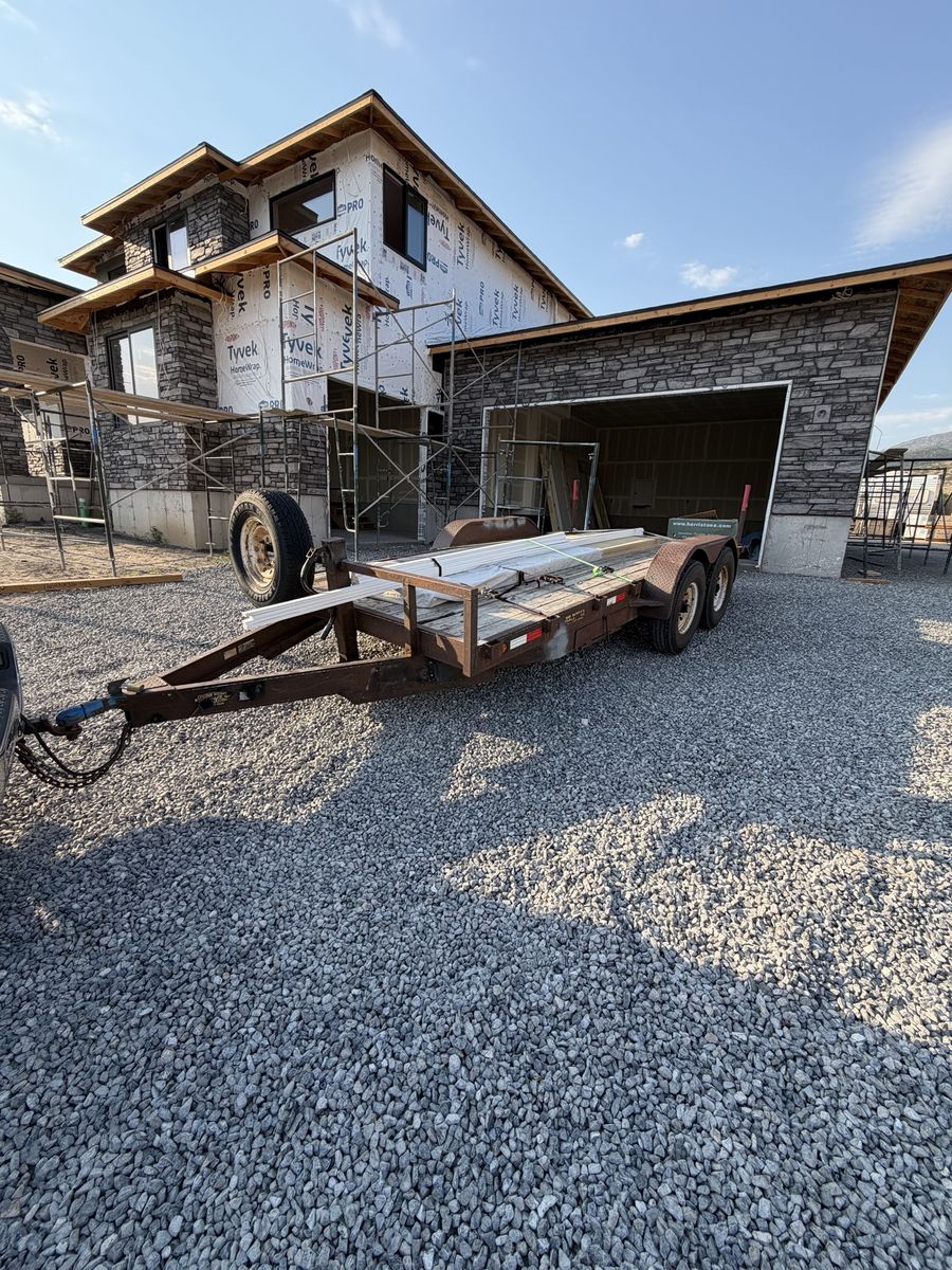 Utility Trailer, Double Axle, Flatbed