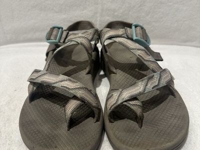 Chaco women’s size 8 gray/beige/beach, blue, hiking sandals