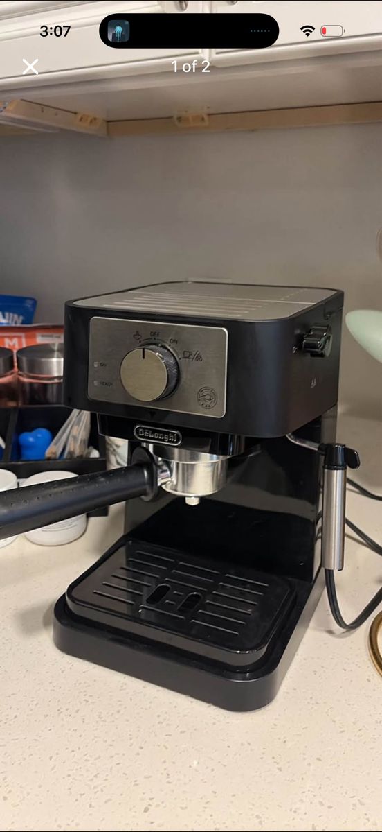 De'Longhi Stilosa Manual Espresso Machine - Black & Stainless Steel