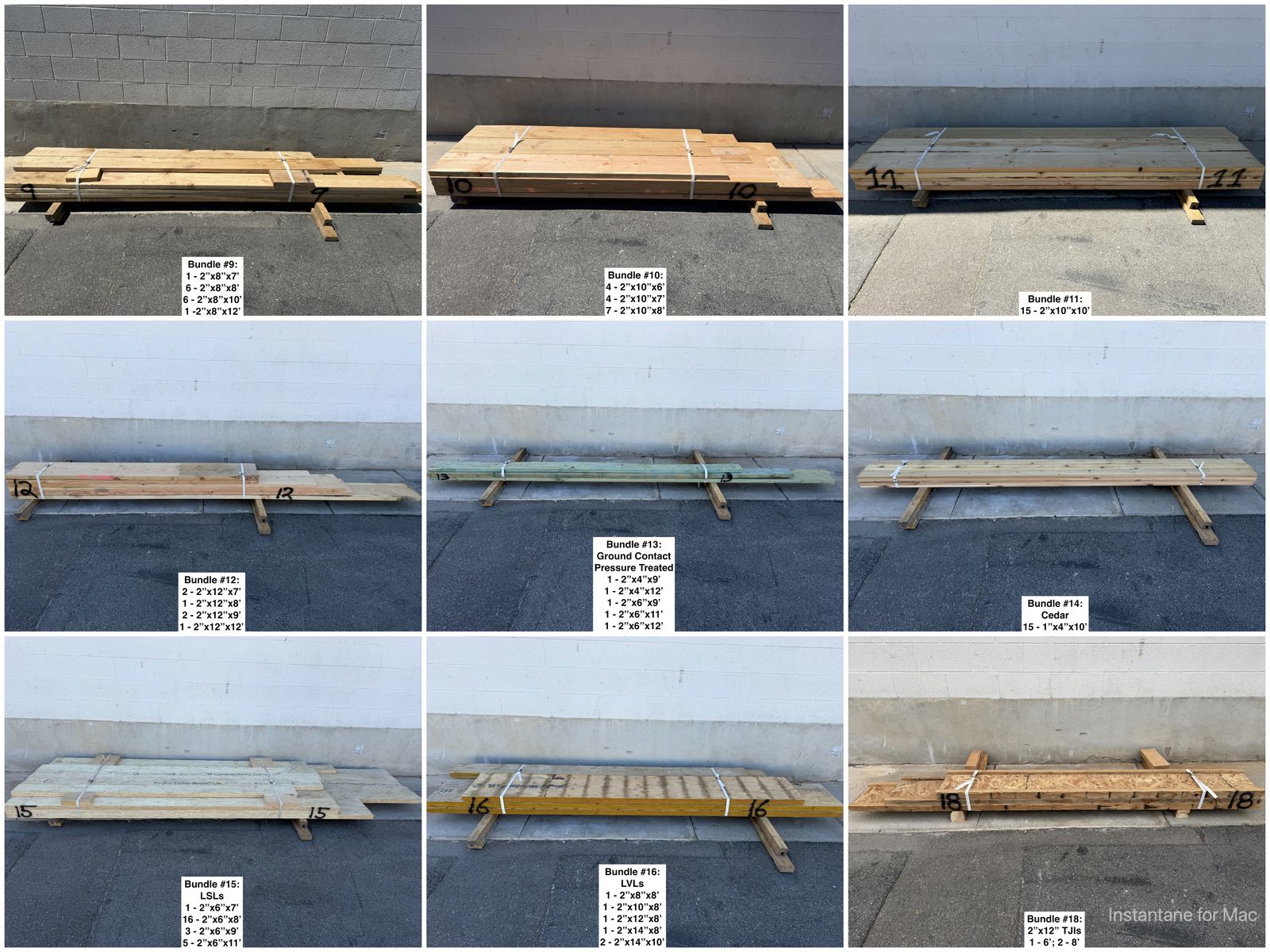 40% OFF! New Framing Lumber - 2x8, 2x10, 2x12, LSLs, LVLs, TJIs - Various Lengths - SOLD IN BUNDLES ONLY