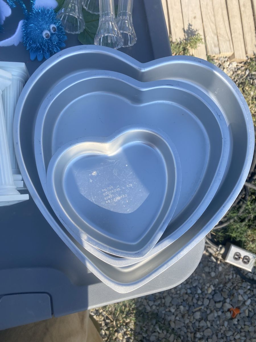 Valentine Decor/ Heart shaped cake pans