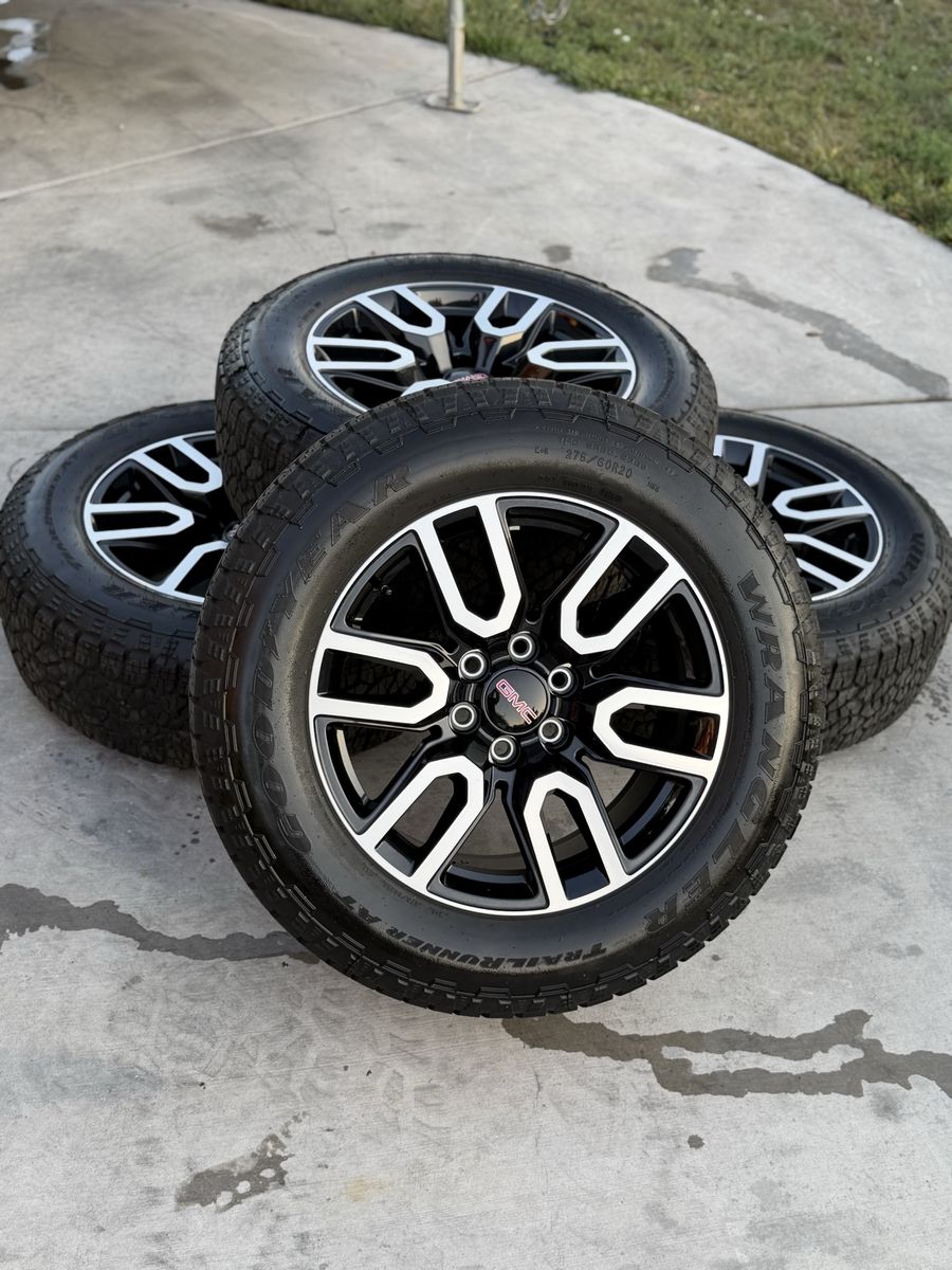 Brand new gmc sierra AT4 20” wheels and tires