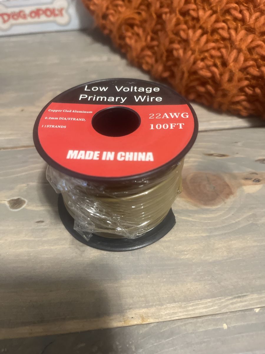 Low Voltage Primary Wire 22AWG 100FT Copper Clad Aluminum