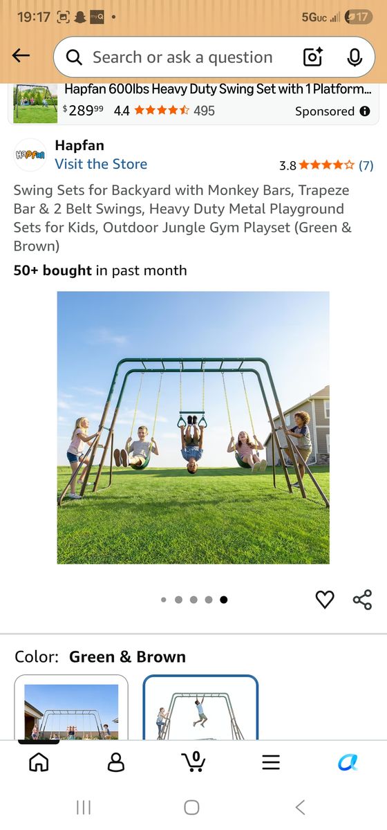 NEW in box, swingset