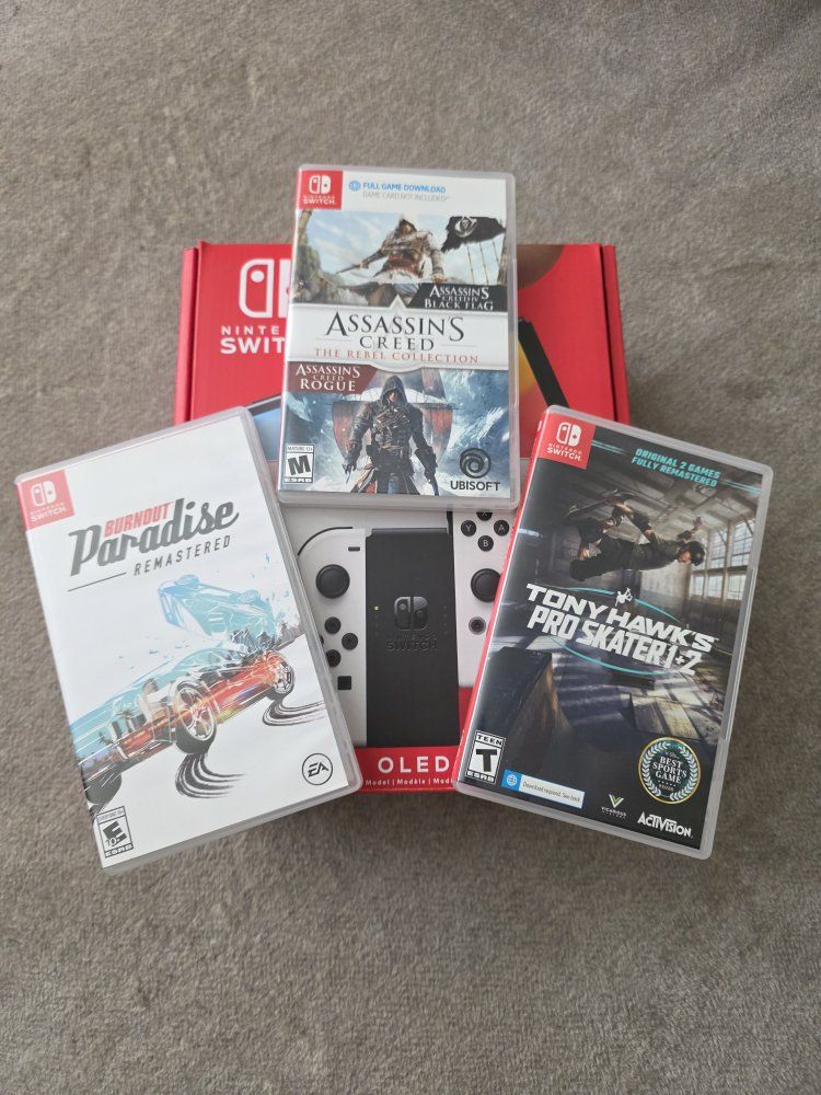 Nintendo Switch OLED and games