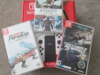 Nintendo Switch OLED and games