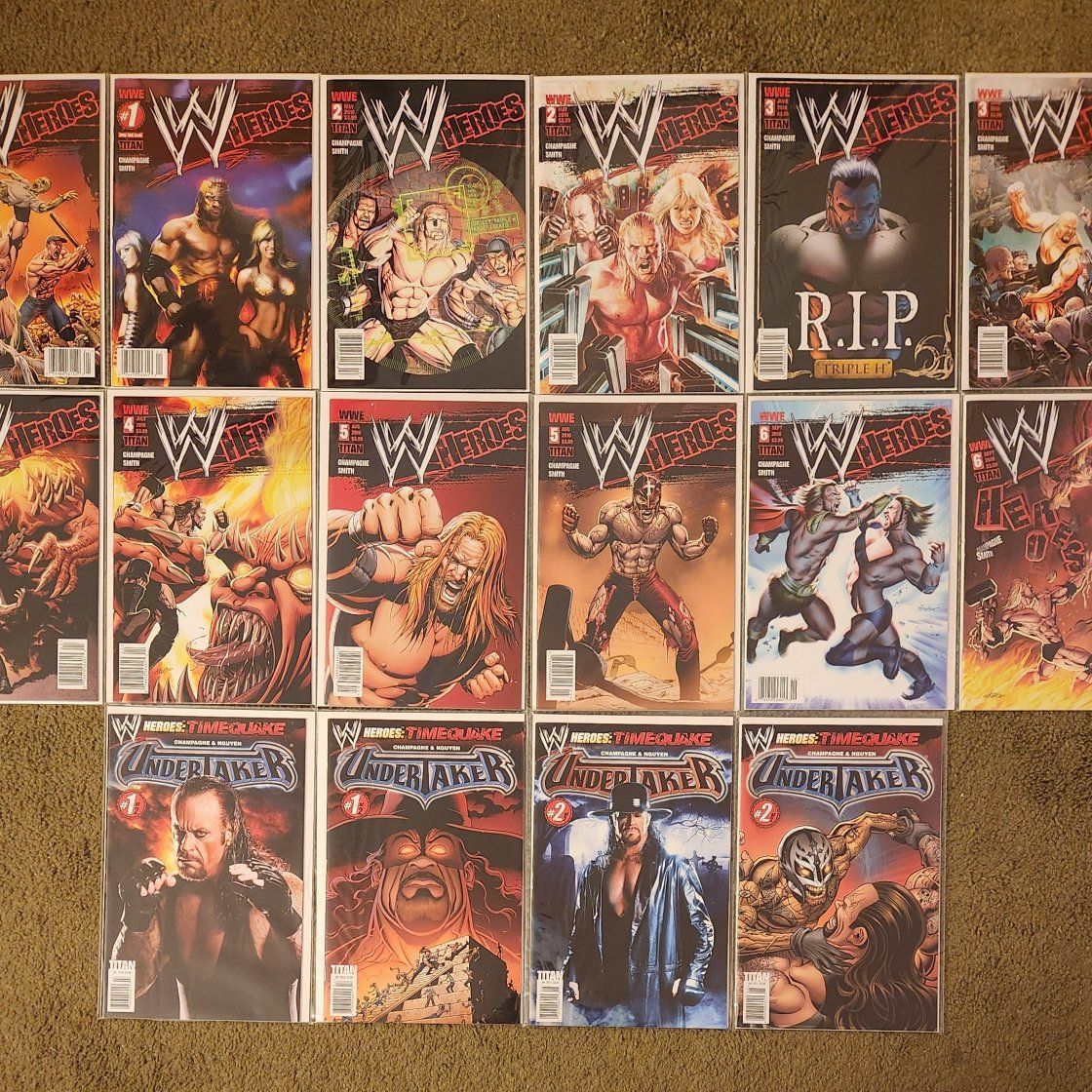 Wwe Heros Comic Book Complete Series
