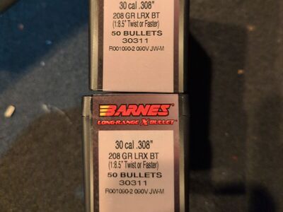 Barnes 30 Cal. LRX BT 208gr.