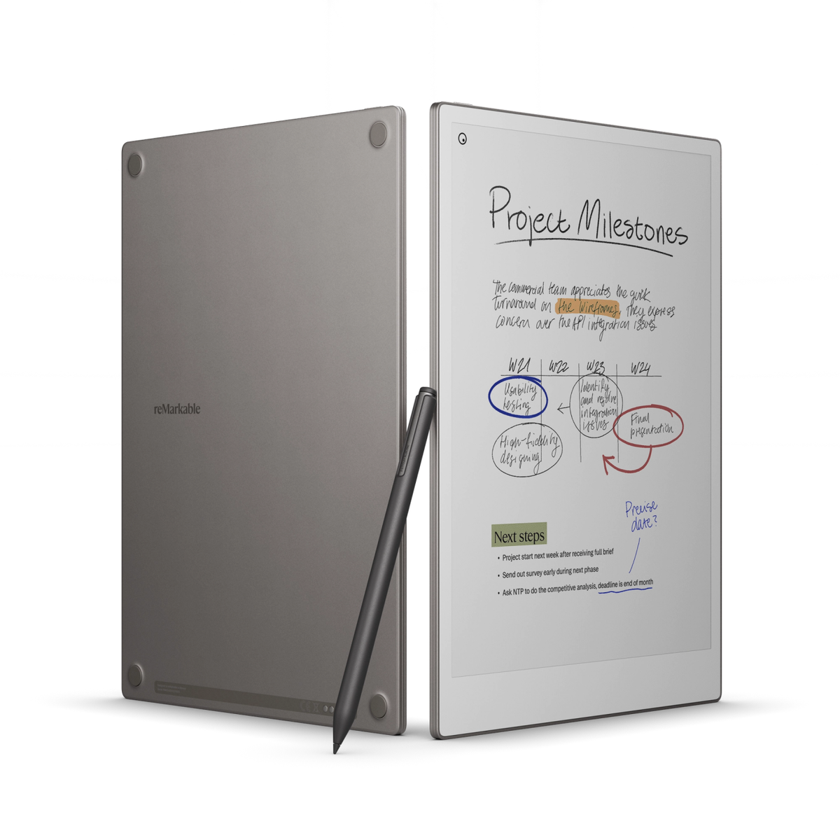 Remarkable Paper Pro 11.8 Color E-ink Tablet with Marker Pro and Case