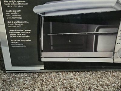 Kenmore Countertop Convection Toaster Oven with Stainless Steel Accents