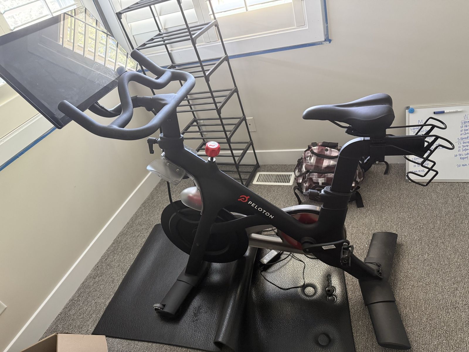 Peloton Bike Exercise Bike with Mat
