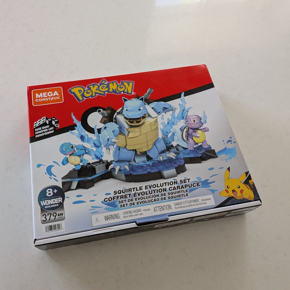 Mega Construx Pokemon Squirtle Evolution set HDH93