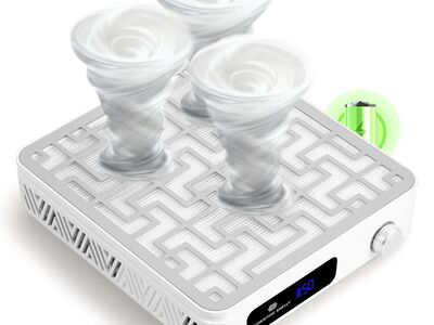 NEW Cordless Nail Dust Collector, Professional 2400PA 19500RPM Nail Fan Vent Dust Collector Extractor 50 Gears, Low Noise