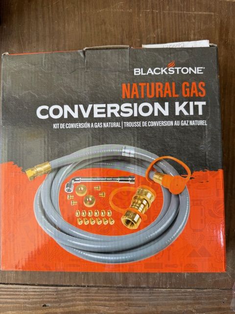 Outdoor gas grill conversion kit