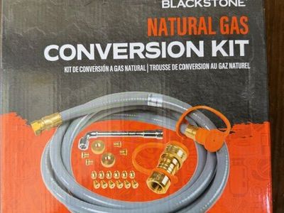 Outdoor gas grill conversion kit