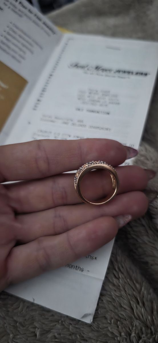 Fred Meyer Jewelers 10K Rose Gold Ring 1/2 CTW Diamonds Size 7.5