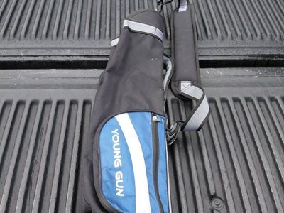 Young Gun Junior Golf Club Stand Bag Blue and Black