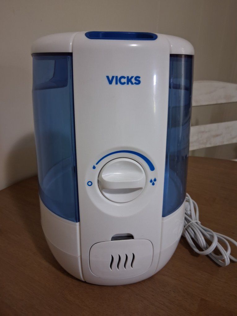 Vicks VapoSteam cool Mist Humidifier - White/Blue - Vaporizer for Congestion Relief