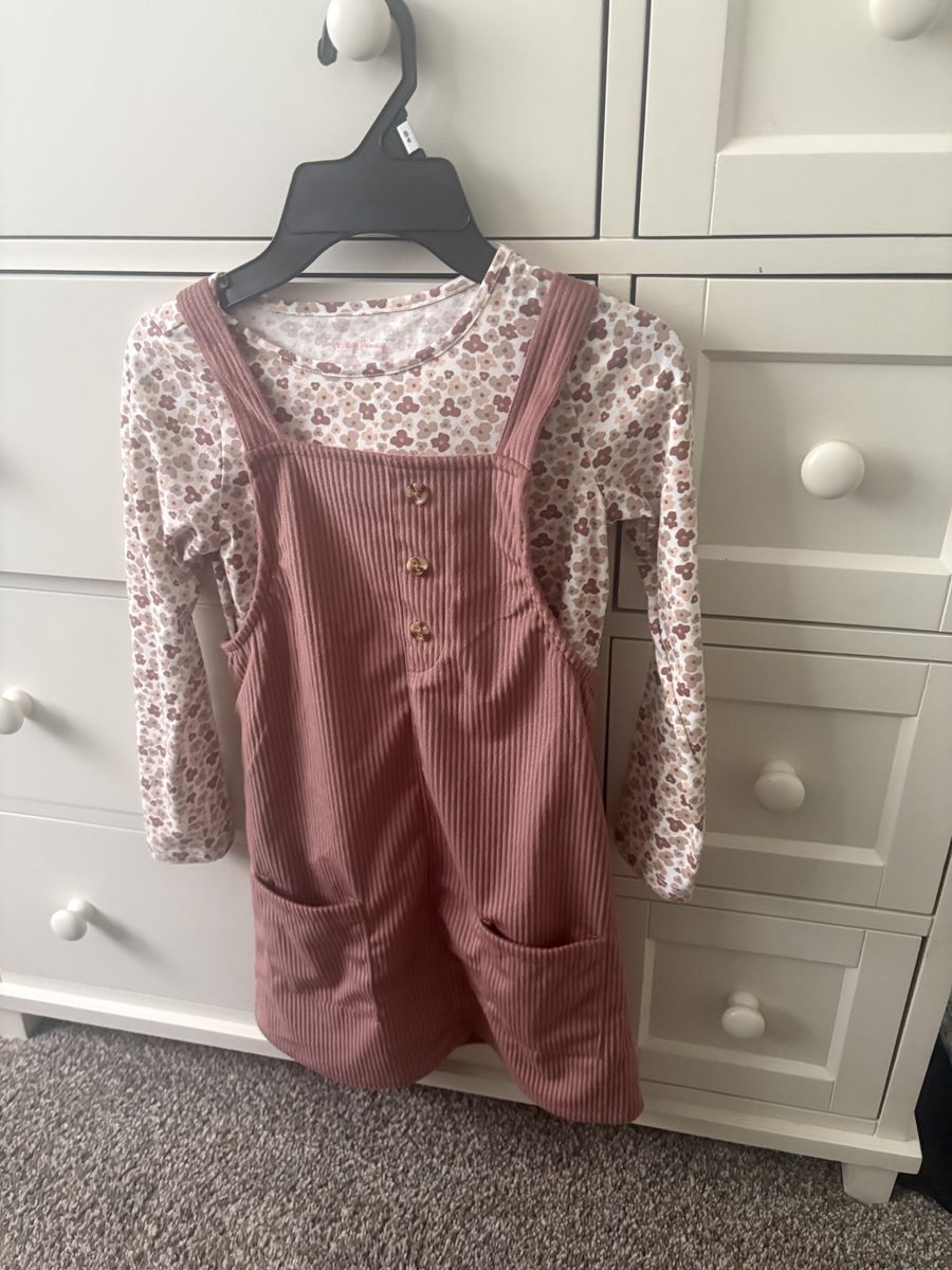 Lucky Penny Brand corduroy dress and shirt size 6x