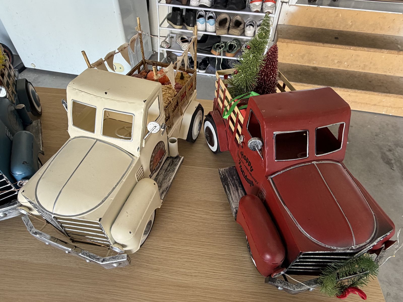 Metal Holiday Trucks