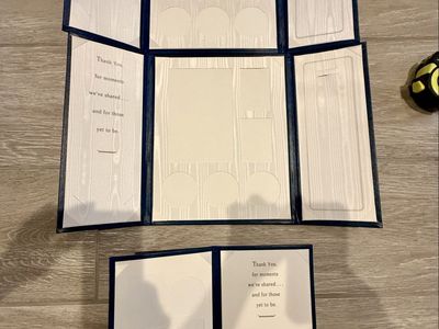 Graduation Blue Multifold Photo and Display Folders, Set of Three