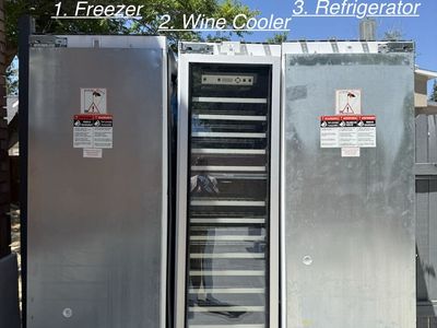 Thermador Built-In Refrigerator Freezer Wine Cooler Column Set Luxury Kitchen 84