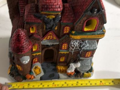Spooky Town Halloween Haunted House Ceramic Decoration