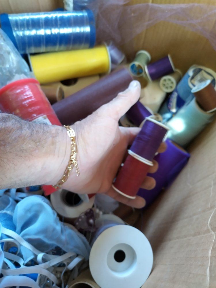 Tulle String tread sew sewing machine sewing material