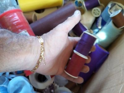 Tulle String tread sew sewing machine sewing material