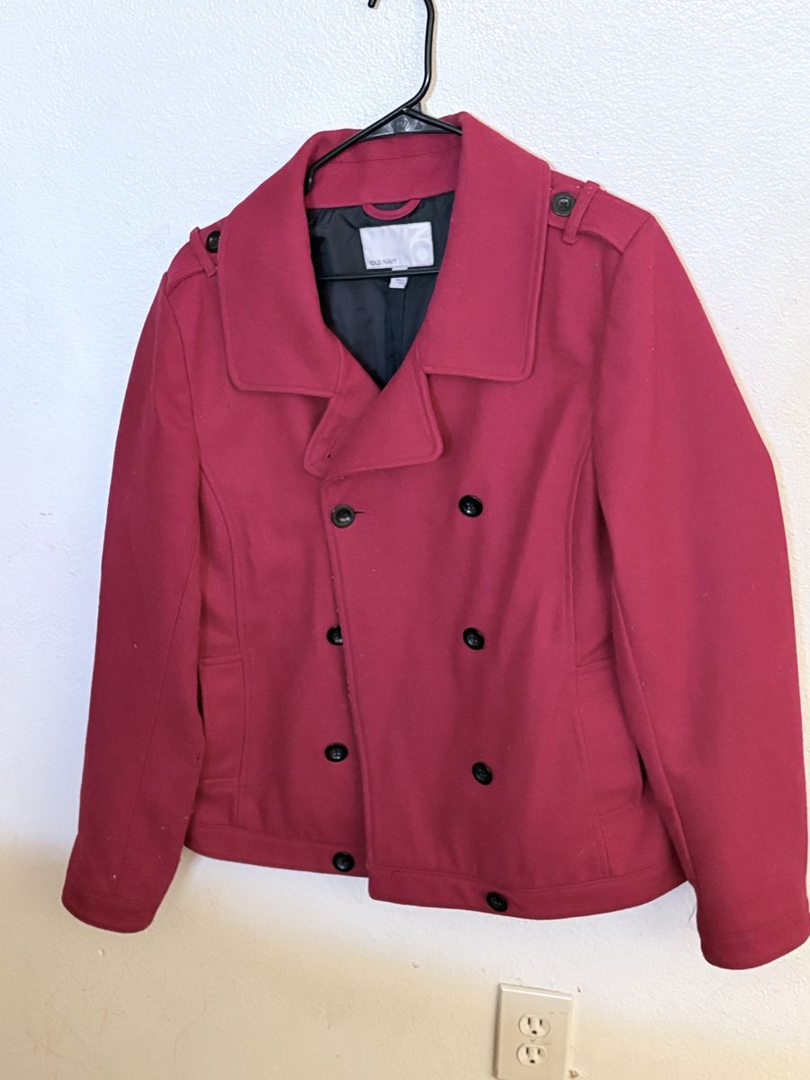Old Navy Red Pea Coat