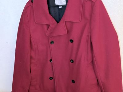 Old Navy Red Pea Coat