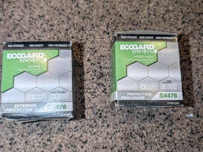 ECOGARD Synthetic S4476 Oil Filter - Extended Protection, High Efficiency (2-Pack)