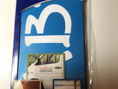 Stencil Lettering by Westcott LetterCraft 3in Parchment Design Plastic Guides or Laminating Pouches, New