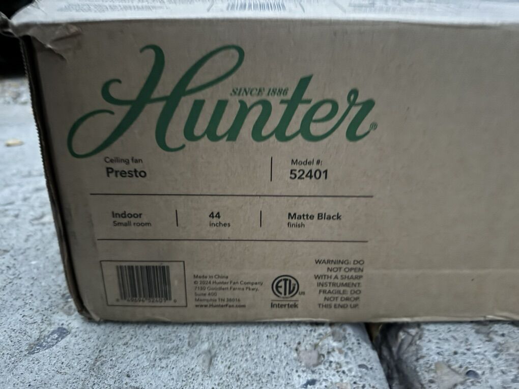 Hunter Presto Ceiling Fan