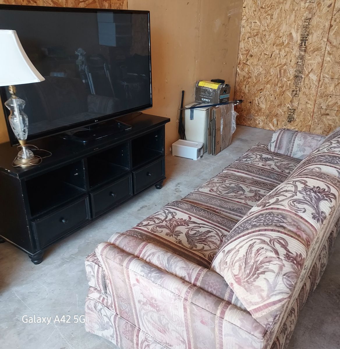Tv, stand, couch