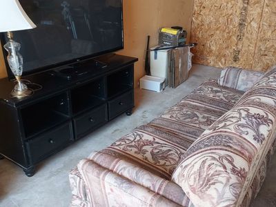 Tv, stand, couch