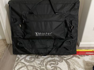 Portable massage table.
