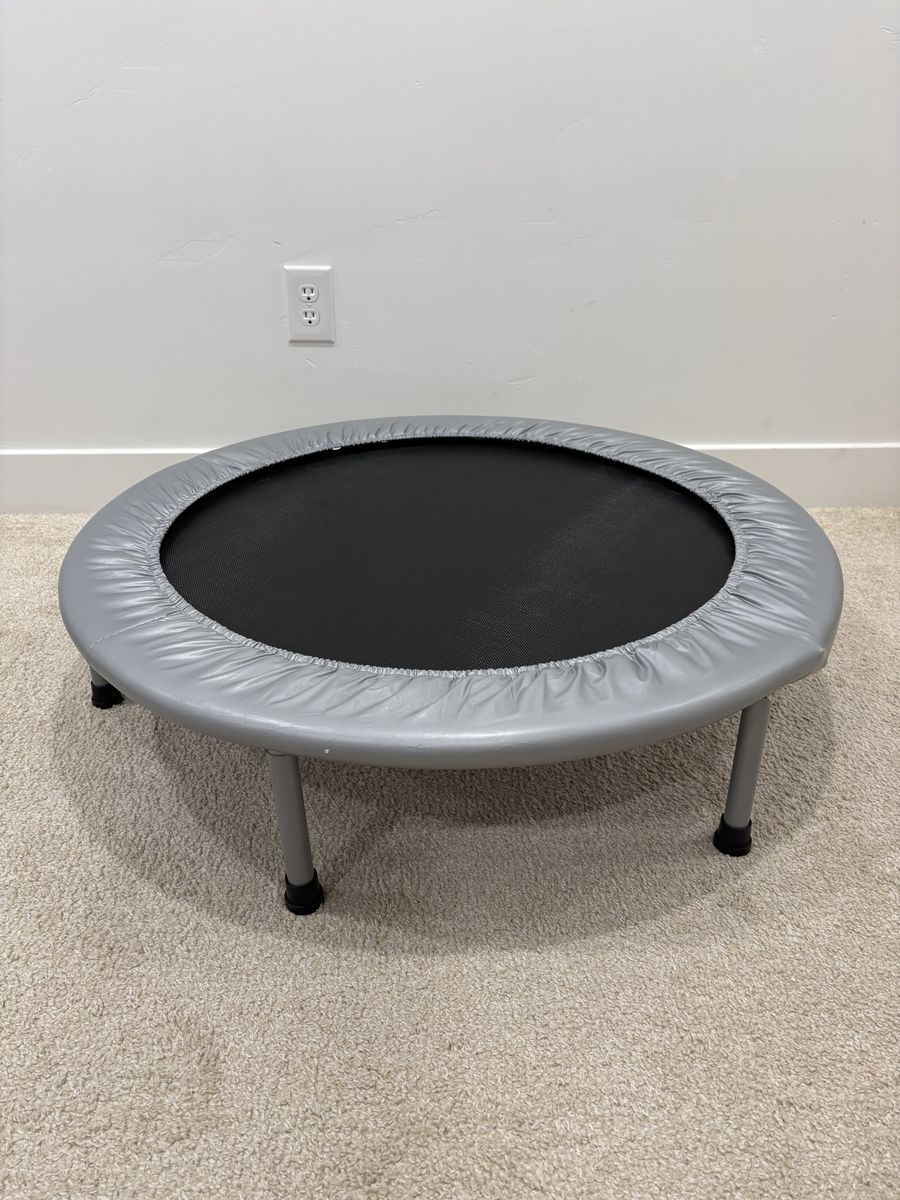 Mini Fitness Trampoline Rebounder with Silver Cover