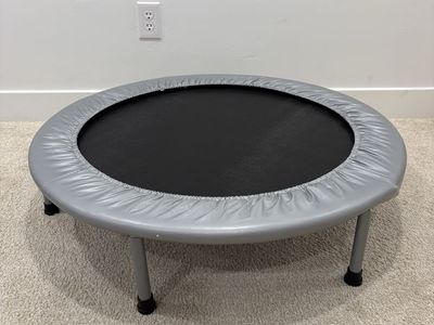 Mini Fitness Trampoline Rebounder with Silver Cover