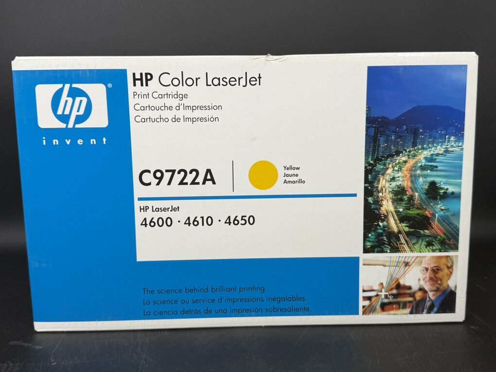 HP C9722A  Yellow NEW Genuine Toner Cartridge