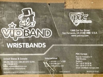 VIP Vinyl Wristband - 500 Blue