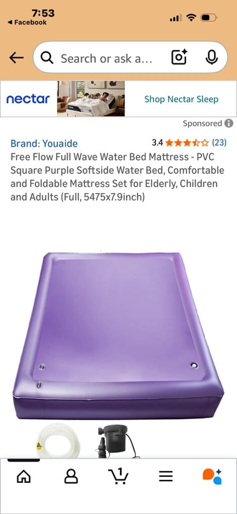 Queen Water Bed Matress