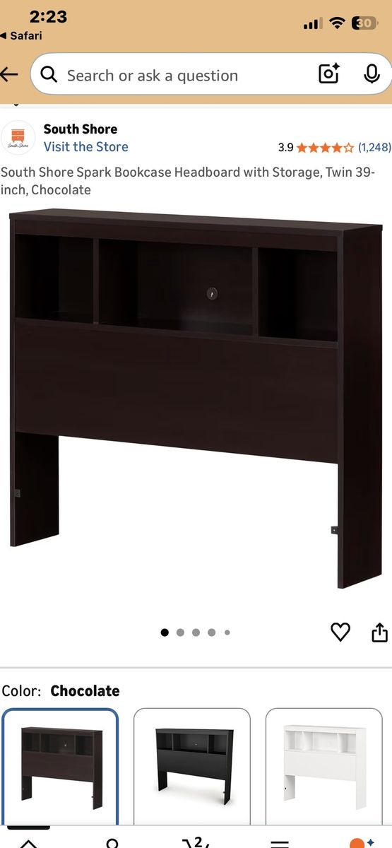 Twin Bookcase Headboard