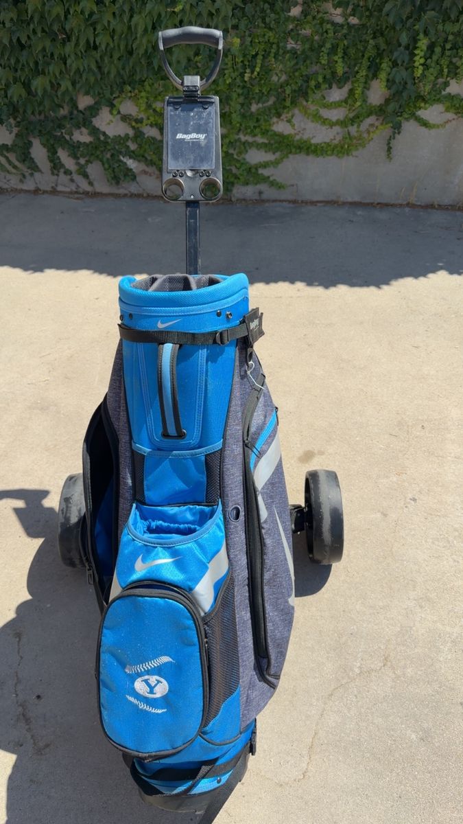 BYU Nike golf cart bag