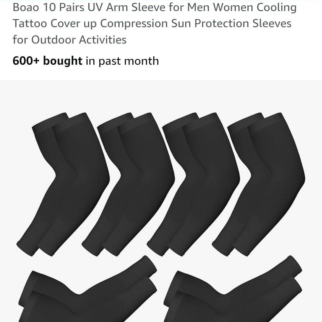 8 Pairs UV Arm Sleeve for Men Women Cooling