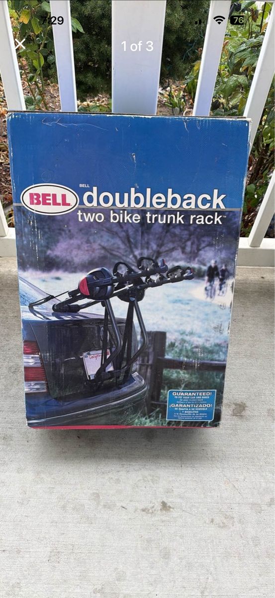 Bell Doubleback Two-Bike Trunk Rack - Car Mount Bicycle Carrier