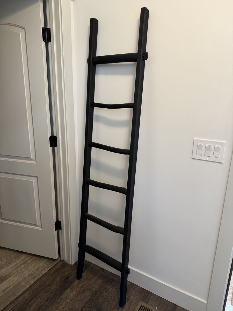 BLACK BLANKET RACK