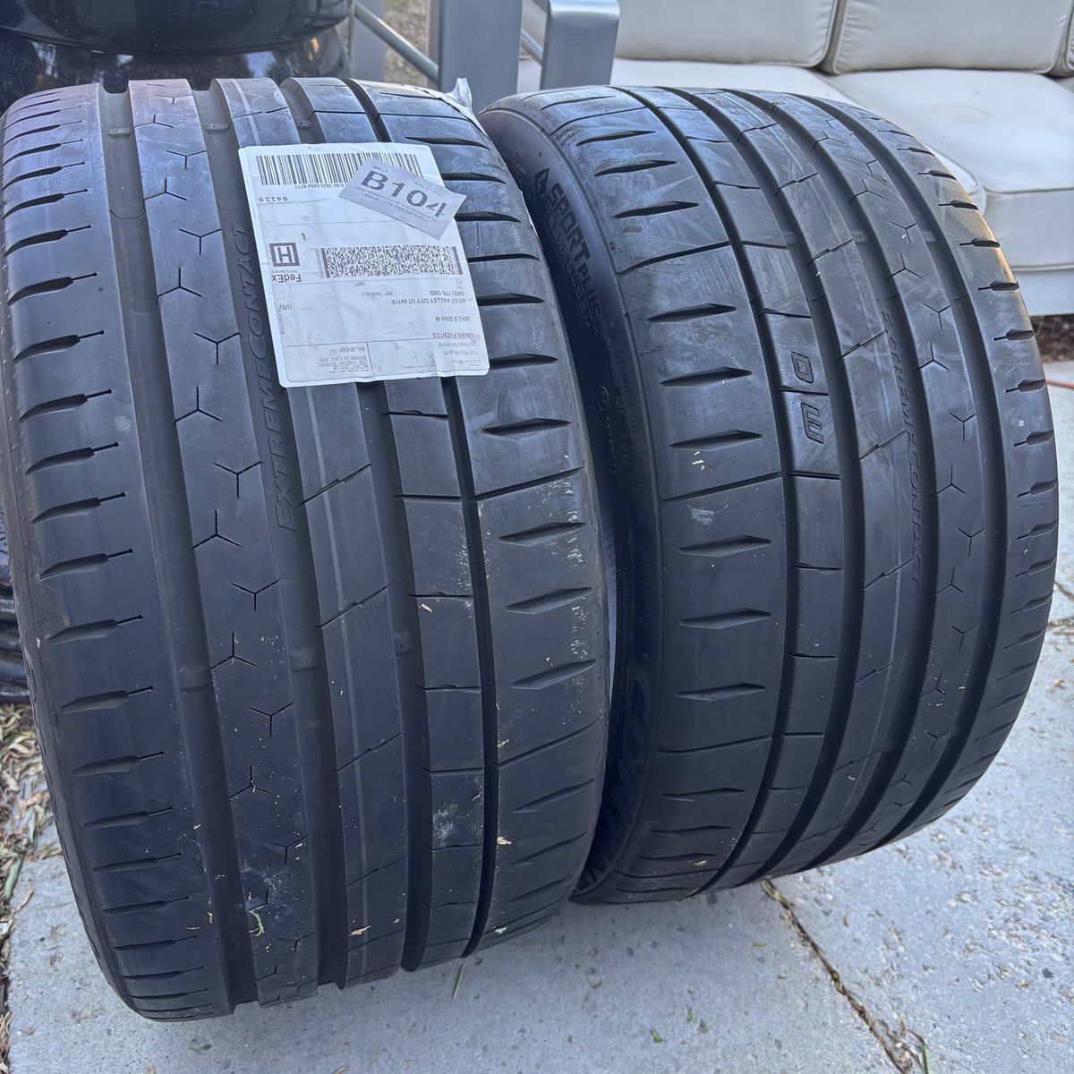 Continental ExtremeContact Sport Plus 285/30ZR18 93Y Tires (Pair)